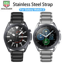 Nova pulseira de relógio de metal e aço, para samsung galaxy watch 3 41mm 45mm, pulseiras para galaxy watch active band 20mm 22mm 2024 - compre barato