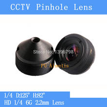 PU`Aimetis surveillance infrared camera HD 3MP CCTV lens 1/4 2.2mm D:125 H:80 M12 thread CCTV lens 2024 - buy cheap