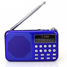 Hxsonking-Radio FM portátil, compatible con música MP3, tarjeta TF/SD, pantalla LCD 2024 - compra barato