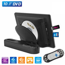 Новинка! Автомобильный DVD-плеер, 10,1 дюйма, мультимедийный плеер на заднем сидении, MP5, MP4, USB/SD/HDMI/IR/FM/Game SH1018DVD 2024 - купить недорого