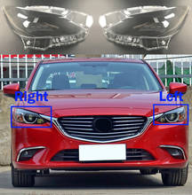 Linterna del coche de la cubierta de vidrio de la luz de la cabeza de la lente automóvil faros estilo 2017-2018 para Mazda 6 Atanza 2024 - compra barato
