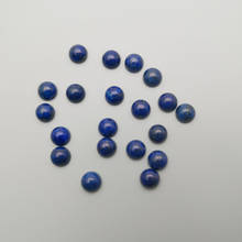 2021 Fashion Top Quality Natural Lapis Lazuli Round Cab Cabochon 6mm Beads for Jewelry Making Wholesale50pcs/lot Free Shipping 2024 - buy cheap