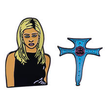 Buffy o vampiro slayer 2-pacote esmalte pinos menina power acessório popular 2024 - compre barato