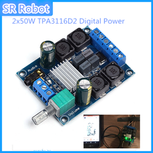 2x50 W TPA3116D2 Digital Power Amplifier Board Dual Channel Stereo Amplifier Module DC 4.5-27 V Para arduino Kit Eletrônico DIY RC 2024 - compre barato