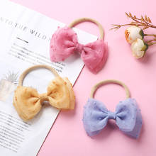 Baby Headband Mesh Girls Bows Headbands For Children Nylon Hairbands Soft Infant Spring Summer Hair Accessories 17 Colors 2024 - buy cheap