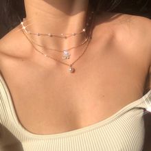 Collar de mariposa de cristal multicapa clásico para mujer, gargantilla de perlas de imitación, joyería de moda, regalo para niñas 2024 - compra barato