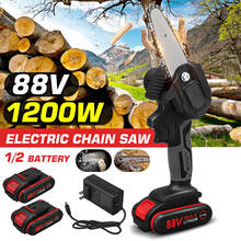 Portable Electric Pruning with 88V Lithium Battery Saw Rechargeable Wood Cutting Mini Electric Saw Electric Chain Saw 2024 - buy cheap