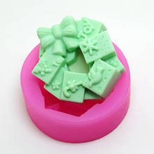 Christmas Garland Soap Silicone Mold Flower Plaster Craft Mould Handmade Soap Molds 2024 - buy cheap