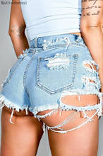 Summer Women Fashion Sexy Ripped Denim Shorts Push Up Vintage High Waist Sexy Tassel Casual Slim Short Jeans 2020 New Streetwear 2024 - buy cheap
