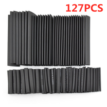 127 pieces of sub heat shrinkable tube 7.28m 2:1 black shrinkable tube cable sleeve various wrapped wires with polyolefin tube 2024 - buy cheap