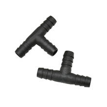 10mm tee connector T-joint Black water hose 3-way water splitter Irrigation Hose Barbed Interfaces 200pcs 2024 - buy cheap