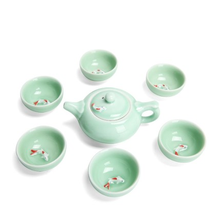 Juego de té chino de porcelana, conjunto de té de celadón, té de cerámica, té de kung-fu 2024 - compra barato