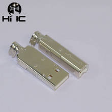 Conector USB A USB B de aleación de cobre plateado de alta calidad, Conector de cola, puerto de enchufe para equipo de Audio HiFi 2024 - compra barato