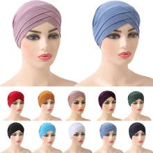 Muslim Women Hijab Turban Hat Head Scarf Hair Loss Cancer Chemo Cap Headscarf Wrap Islamic Beanie Bonnet Stretch Headwear Hat 2024 - buy cheap