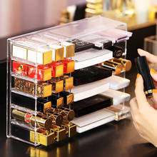 New Multifunction Acrylic Clear Makeup Organizer Eyeshadow Storage Box Jewelry Storage Case Lipstick Holder Display Stand Shelf 2024 - buy cheap