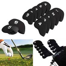 10Pcs Portable Sponge Golf Club Iron Head Covers Protector Golfs Head Cover Set Black Red Blue 2024 - buy cheap