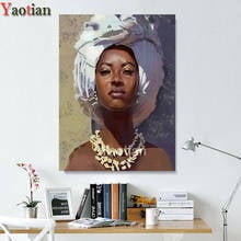 Diy Diamond Embroidery African woman 5D Diamond Painting Rhinestone Square/Round diamond mosaic Cross Stitch living room decor 2024 - buy cheap