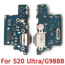 Оригинальный зарядный порт для Samsung Galaxy S20 Ultra G988 USB плата для зарядки PCB док-разъем гибкий кабель запасные части 2024 - купить недорого