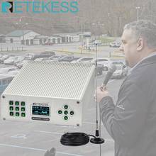 Retekess-transmisor de radio FM TR505 de 25W, transmisión para ir a la Iglesia, largo alcance, potencia ajustable para cines 2024 - compra barato