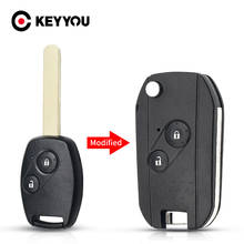 KEYYOU 2/3/4 Buttons Replacement Car Key Remote Shell Fob Case Fit For Honda Acura Civic Accord Jazz CRV HRV Key Case Housing 2024 - buy cheap
