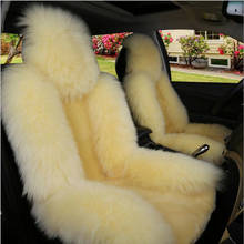 faux fur car seat cover universal for all types of seats car seat covers Front Seat Cover and Full Cover Set color beige i078 2024 - buy cheap
