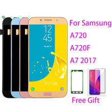 ЖК-экран TFT для Samsung Galaxy A720, сенсорный экран, дигитайзер, ЖК-дисплей для Samsung A7 2017, A720F, A720F, ЖК-дисплей в сборе 2024 - купить недорого
