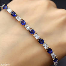 KJJEAXCMY fine jewelry natural sapphire 925 sterling silver luxury new women hand bracelet support test hot selling 2024 - buy cheap