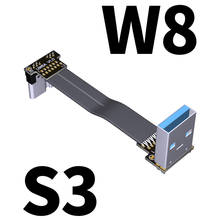 ADT-Link S-W последовательный USB 3,0 USB-A тип A к Micro-B плоский кабель вверх/вниз угловой удлинитель плоский адаптер Соединительный кабель 2024 - купить недорого
