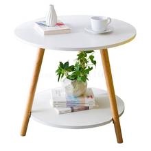 Mesa de chá simples, mini mesa redonda moderna, sofá, canto do armário, mesa de cabeceira, estilo nórdico simples 2024 - compre barato