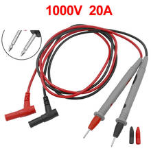 1000V 20A Universal Probe Test Leads Pin for Digital Multimeter Needle Tip Meter Multi Meter Tester Lead Probe Wire Pen Cable 2024 - buy cheap