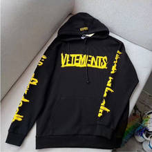 Amarelo graffiti vetements hoodie das mulheres dos homens de alta qualidade world tour cidade coordenar vtm hoody bordado vetements pulôver 2024 - compre barato