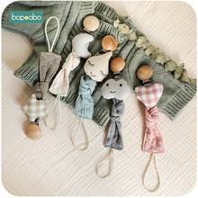 Bopoobo-Cadena de chupete para bebé, Clip de tela de algodón, animales de peluche, soporte para pezones, juguete para recién nacido, accesorios de alimentación, 1 ud. 2024 - compra barato