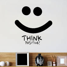 Think Positive Wall Stickers Home Decor Kids Children Room Decoration Nursery Wall Decals Vinyl Removable Wall Art Murals Poster 2024 - buy cheap