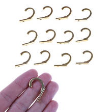 10PCS/LOT  Durable  Small Antique Hooks Wall Hanger Curved Buckle Horn Lock Clasp Hook  Gold Color 2024 - buy cheap