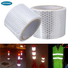 1 rollo de cinta reflectante, pegatinas de cinta de advertencia reflectante para vehículos, remolques, barcos, señales de 5cm x 3m 2024 - compra barato