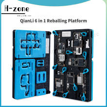 Qianli Double Side BGA Reballing Platform for iPhone X/XS/XS MAX/11/11 Pro/11Pro MAX Motherboard Tin Planting With Black Stencil 2024 - buy cheap