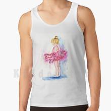Sugar Plum tank tops vest 100% Cotton Ballet Balerina Girls Child Fairy Tutu Dance Dancer Baby Pink Fuschia Dancing 2024 - buy cheap