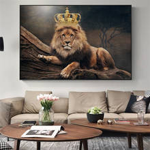Modern Style animal lion Canvas Painting Poster Print Decor Wall Art Pictures For Living Room Bedroom 2024 - buy cheap