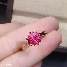 Женское кольцо с натуральным розовым топазом, из серебра 925 пробы 2024 - купить недорого
