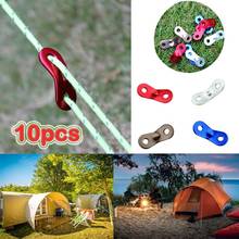10pcs Camping Accessories Tent Fasteners Wire Tighter Tensioner Rope Wind Stopper Buckle Seil Schnalle 2024 - buy cheap