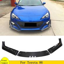 Real Carbon Fiber Front Lip Bumper Spoiler Wings for Toyota GT 86 for Subaru BRZ Car styling 2013 2014 2015 2016 2024 - buy cheap
