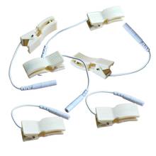 5pairs Ear Clip Clamp Electrode Lead Wires Connect Adapter Jack Pin 2.5mm Plug Replacement Cables For TENS EMS Massager 2024 - buy cheap