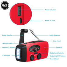 Solar Radio Emergency Radio AM/FM/WB NOAA Weather Radio Hand Crank Radio With 3 LED Flashlight Speaker 1000 mAh USB Charging 2024 - buy cheap