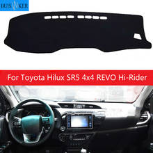 Cubierta del salpicadero del coche, accesorio para Toyota Hilux SR5 4x4 REVO Hi-Rider 2015, 2016, 2017, 2018 2024 - compra barato