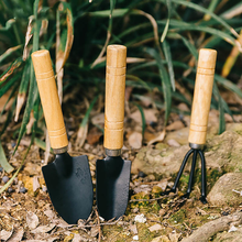 Pá para bonsai de jardim com cabo de madeira, ferramenta manual para jardim de áreas limitadas, vaso de flores, ferramentas de jardim diy 2024 - compre barato