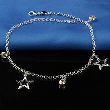 New Small Stars Pendant Bohemia Foot Anklet 925 Sterling Silver Plate Anklets Bracelet Chain For Fashion Women Chain On Jewelry 2024 - buy cheap