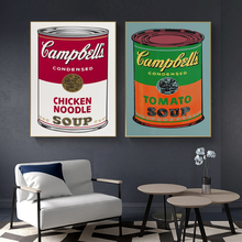 Abstract Art Print Wall Painting Andy Warhol Tomato Soup Pop Art Decorative Picture Wall Art Prints For Living Room Unframed 2024 - buy cheap