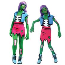 Disfraces de Halloween para mujer, disfraz de zombi de Horror para mujer, mono de ropa de Halloween con esqueleto Sexy para adulto 2024 - compra barato