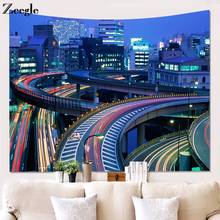 Zeegle Printed Building Wall Hanging Carpet Blanket Beach Towel Large Size Tableclothes Home Art Wall Blanket Hippie Tapestry 2024 - buy cheap