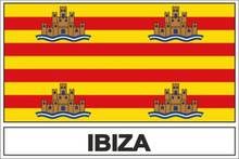 Pegatina divertida Bandera de Ibiza, vinilo impermeable, PVC, para Motos, coche, portátil, equipaje 2024 - compra barato